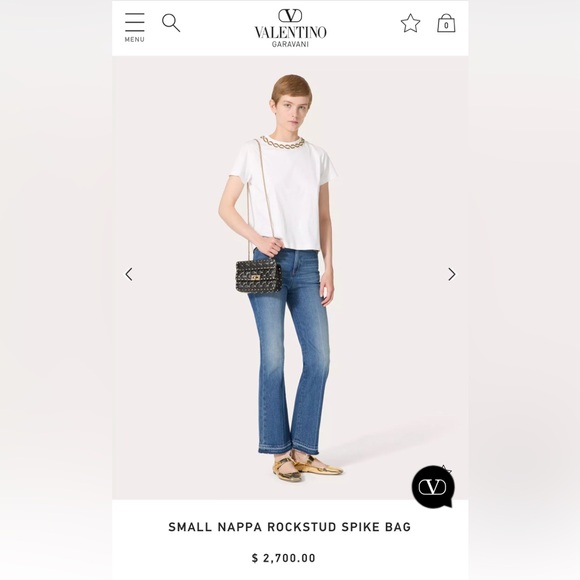 Valentino Napa Small Rockstud Spike Bag Small - Picture 16 of 16